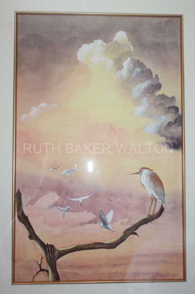 Sunset in the Selous by Ruth Baker Walton
